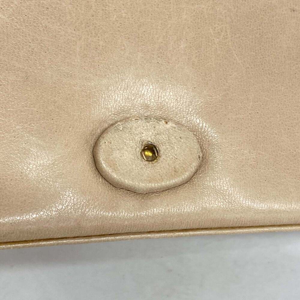 CHANEL Cream Lambskin Leather Shoulder Bag - Picture 10 of 14